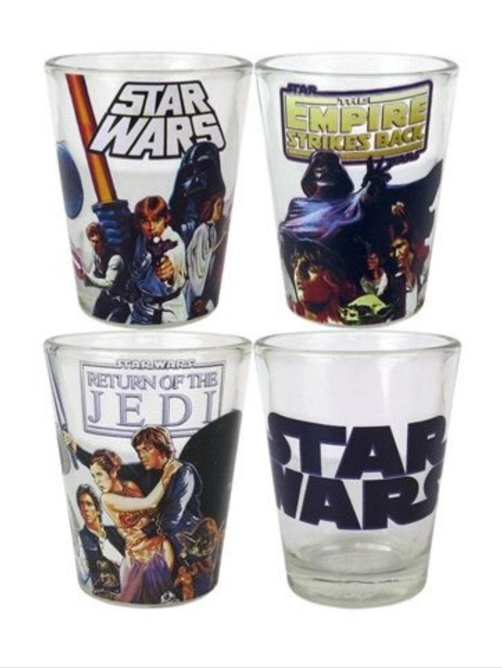 Star Wars Shotglass Set, NEW